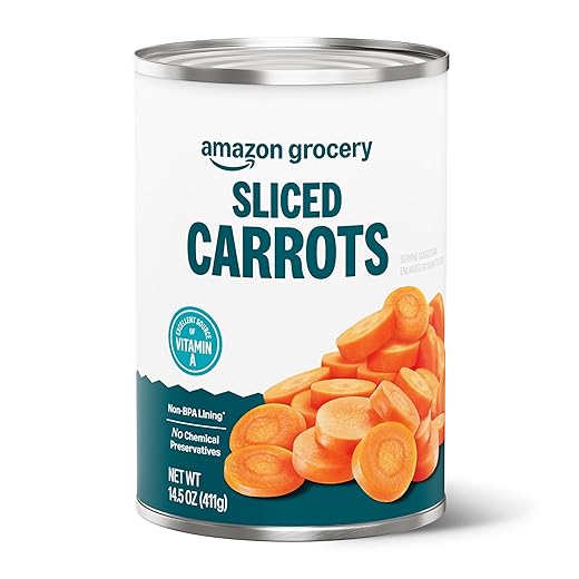Amazon Grocery, Canned Sliced Carrots, 14.5 Oz (Previously Amazon Fresh, Packaging May Vary)