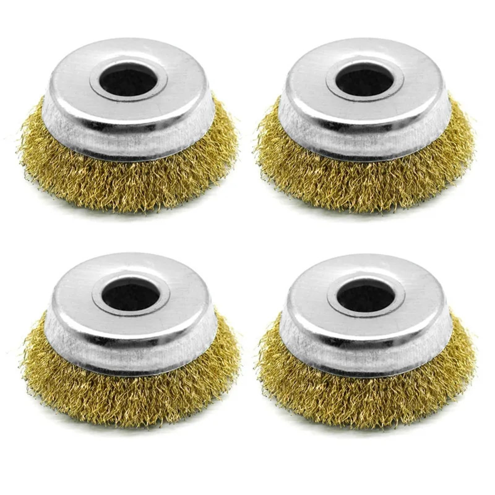 Confezione da 5 spazzole tazza in filo acciaio temperato ondulato 3 pollici | Accessori for smerigliatrice angolare for rimozione della ruggine metalli smerigliatura lucidatura fine della superficie
