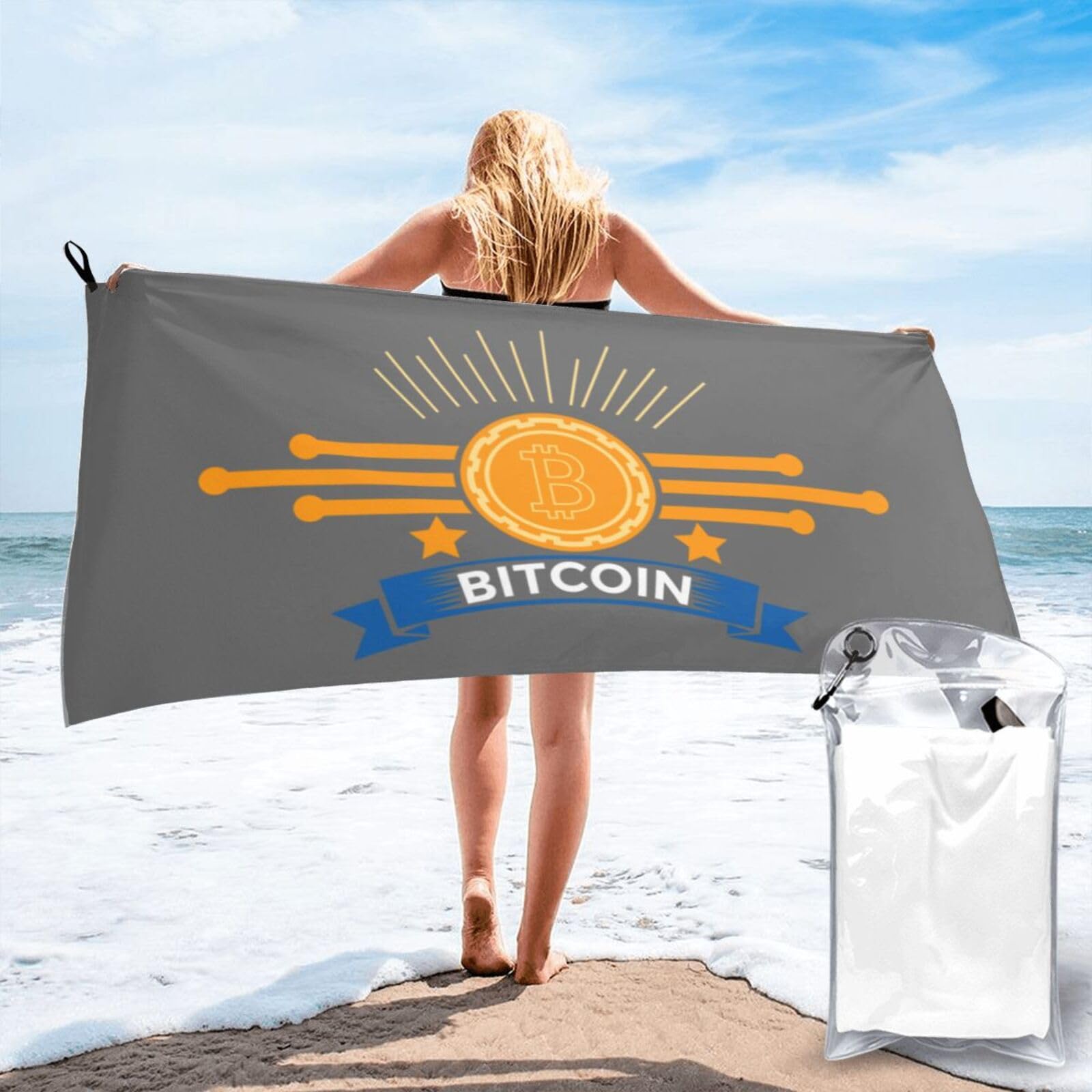 Amazon.com: SIYTUAU Bitcoin Crypto Bath Towels 31.5