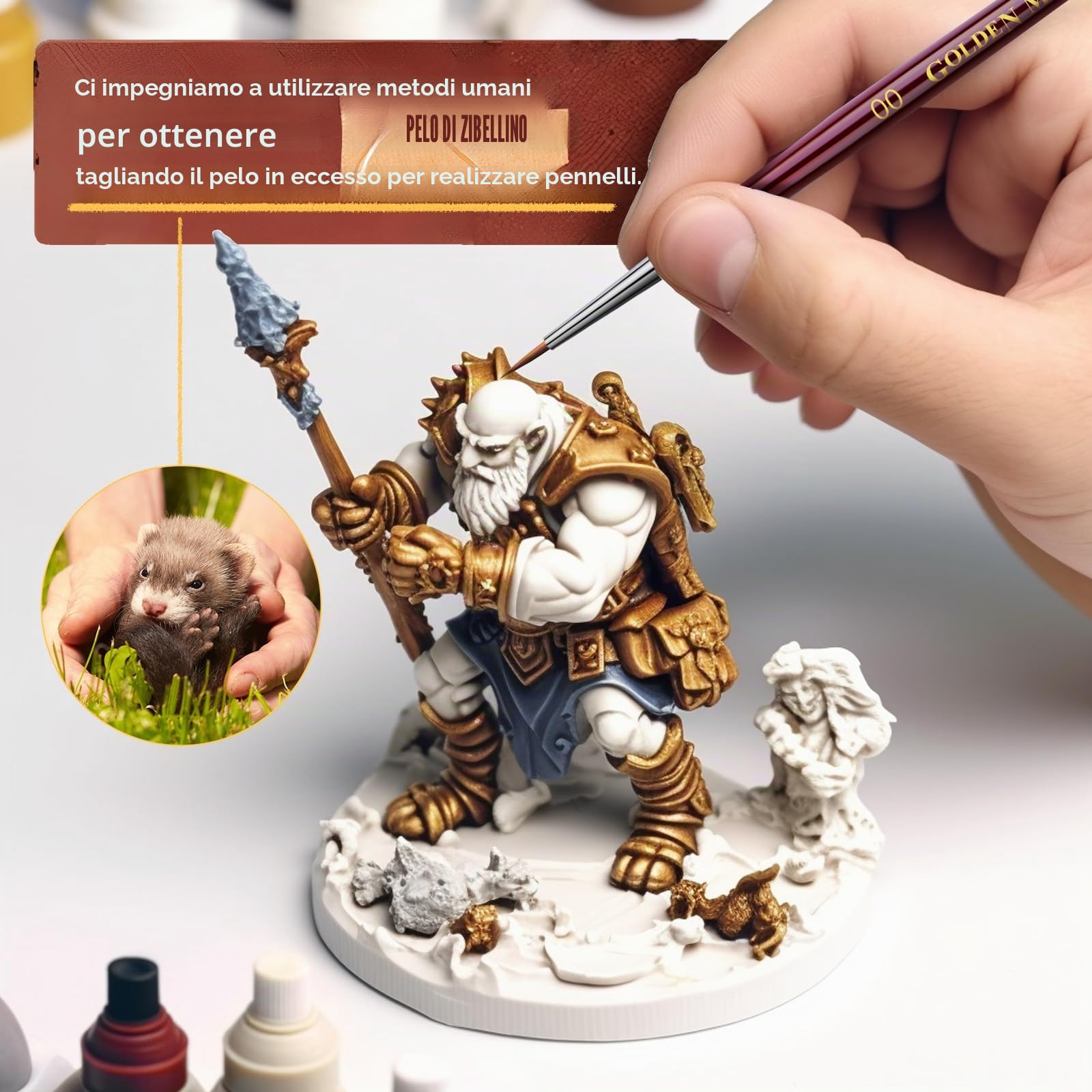 Sable Paint Brush Set