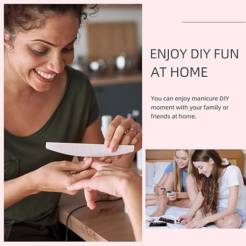 Miniatura 5 de Phoenixy - Kit de gel de uñas de polietileno de 6 colores kit de extensión de uñas con lámpara LED U V de 36 W herramientas básicas de arte de uñas
