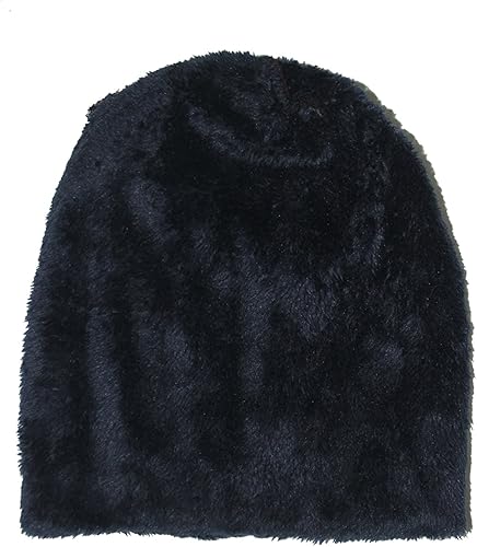 Miniatura 3 de Ensnovo Gorros de invierno para hombre, gorro de lana gruesa con forro suave
