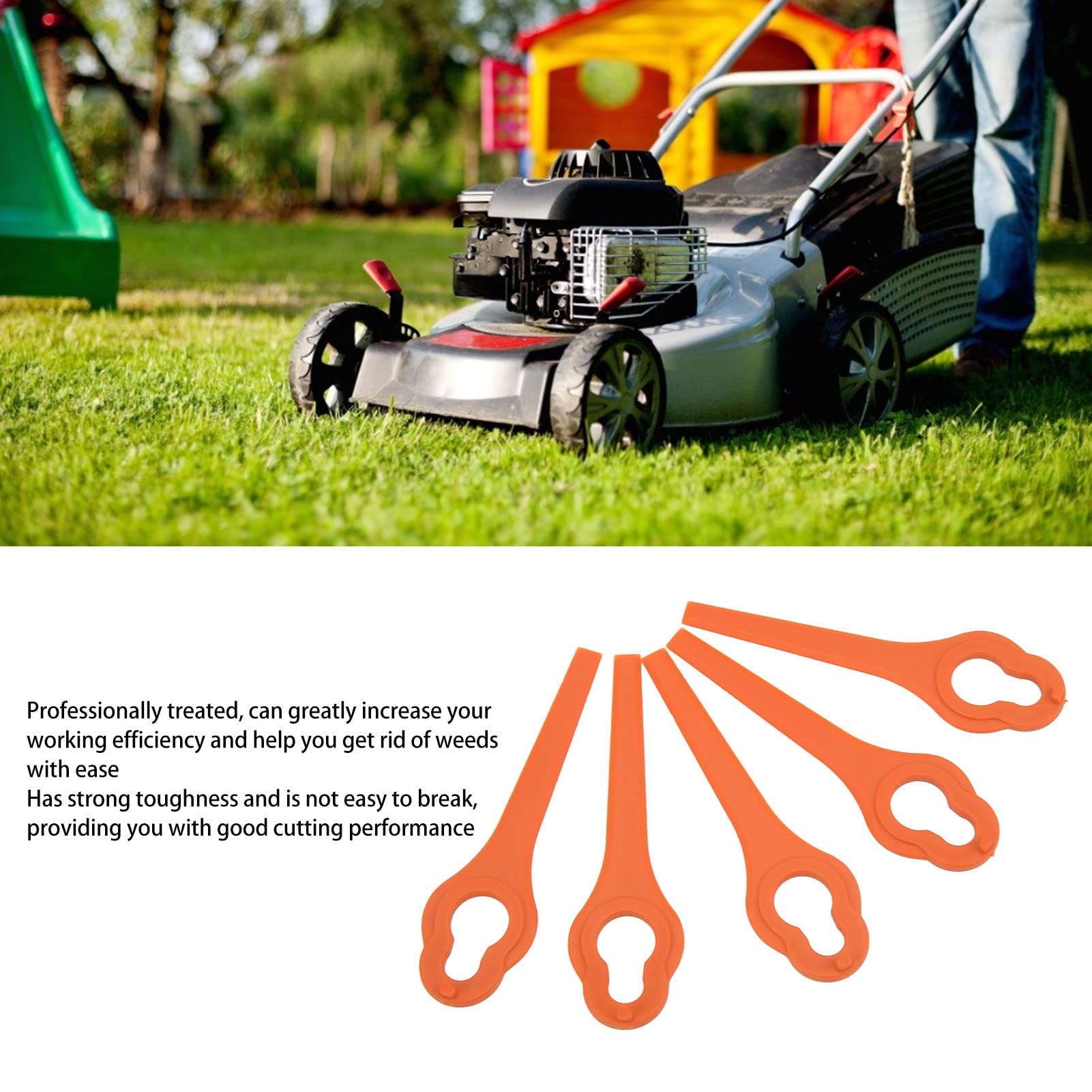 50Pcs Plastic Blades For KULLER OZITO Grass Trimmer Lawn, 58 OFF