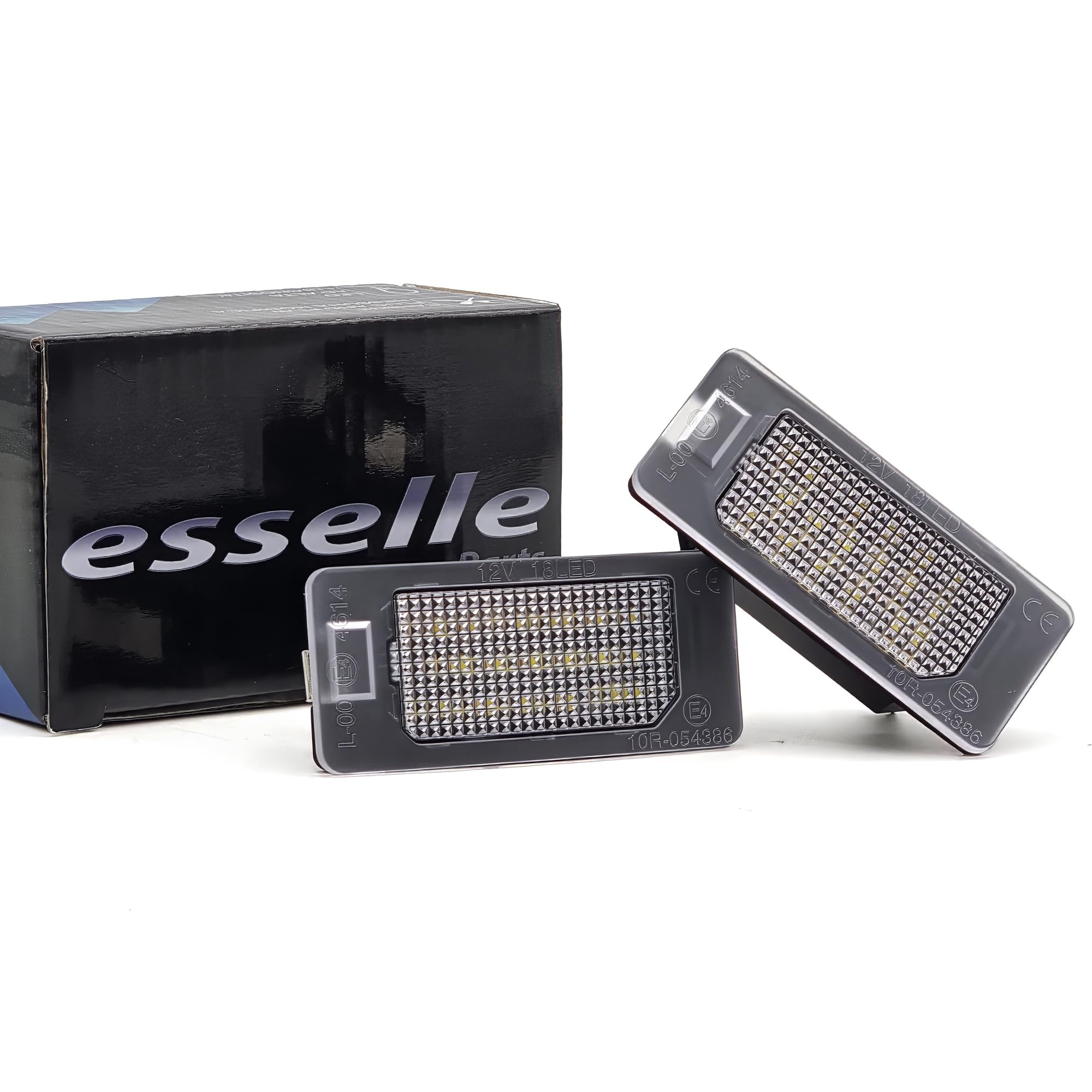 Placchette Luci Targa LED Compatibili con Seat e Cupra Ateca, Formentor, Leon, Arona, Tarraco, Alhambra 7N, Leon 4 KL, Alhambra 7MS 18 SMD CANBUS 6000K Bianco Ghiaccio Plug & Play