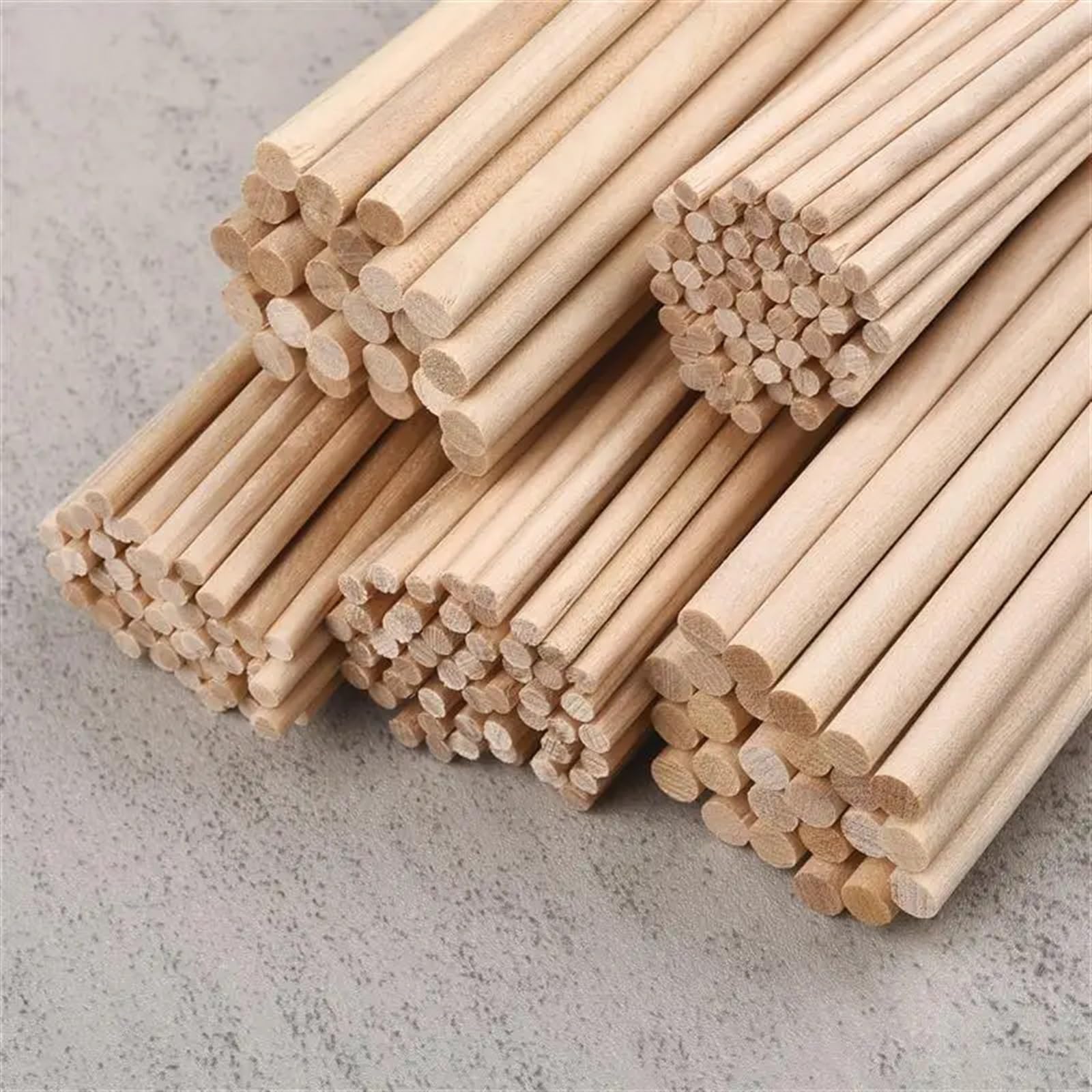 Bâtonnet rond en bois de 300 mm long for la construction maquettes à faire soi-même(Diameter 10mm 5pcs)
