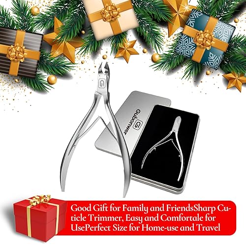Miniatura 7 de Cortador de cutículas de 34 mandíbula extremadamente afilado para cutículas, tijeras de acero inoxidable, cortador de pedicura, herramienta de