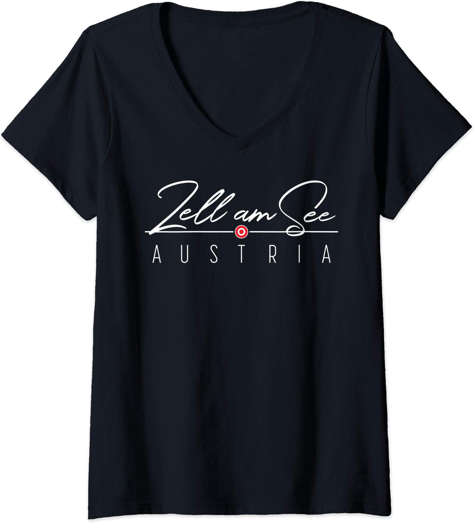 Womens Zell am See Austria V-Neck T-Shirt
