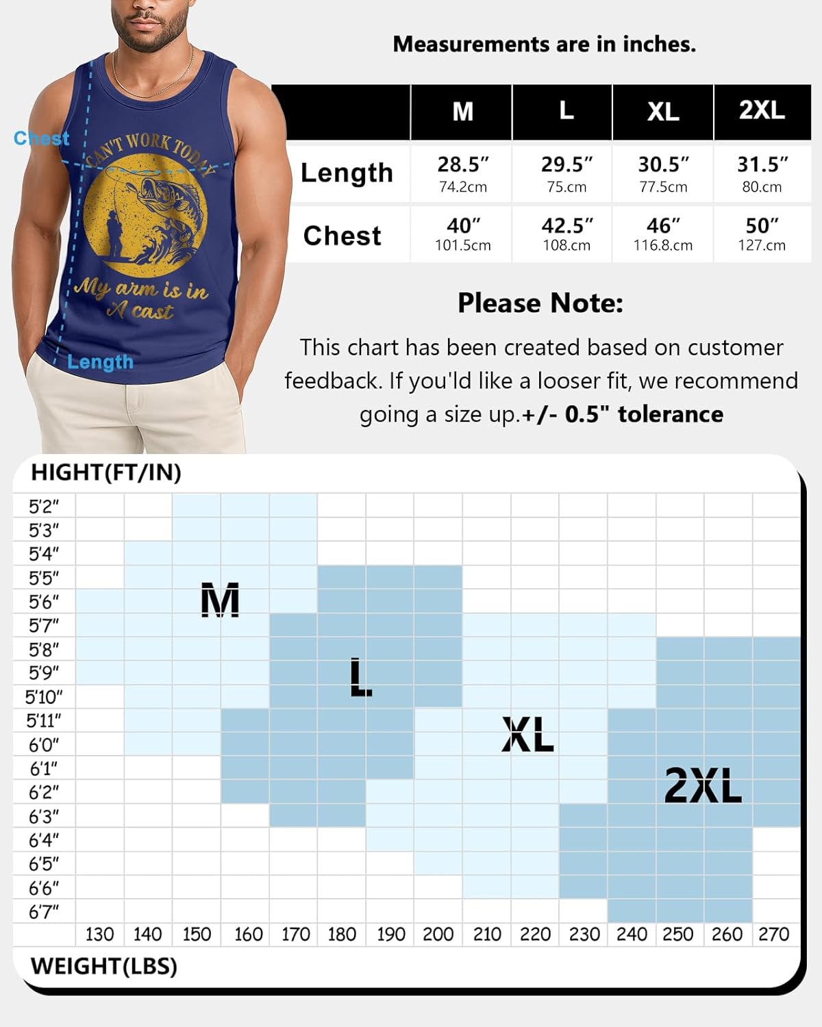 Flafens Tank Tops Men Summer - Sleeveless Shirts Workout Gym Cotton Tank Shirts Graphic Loose Fit Running Sports Casual - Image 2