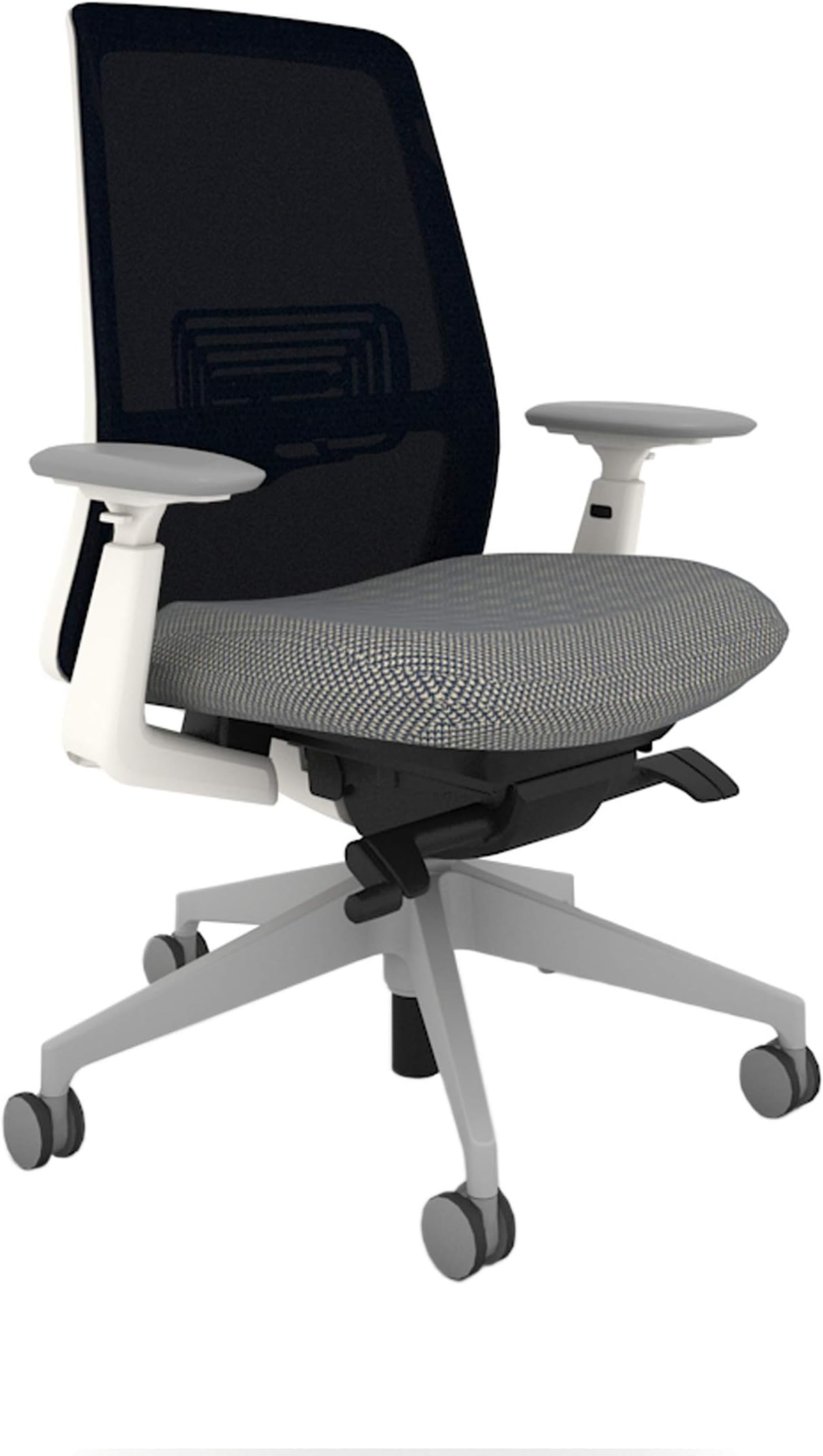 Haworth Soji Office Chair with Ergonomic Adjustments and Flexible Mesh Back, Navy