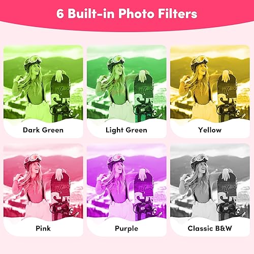 Vista 6 de Mini Camera Keychain Instant Digital, 1080P Mini Digital Camcorder with 32G, Tiny Pocket Camera for Travel Vlog Fun Recording, Long