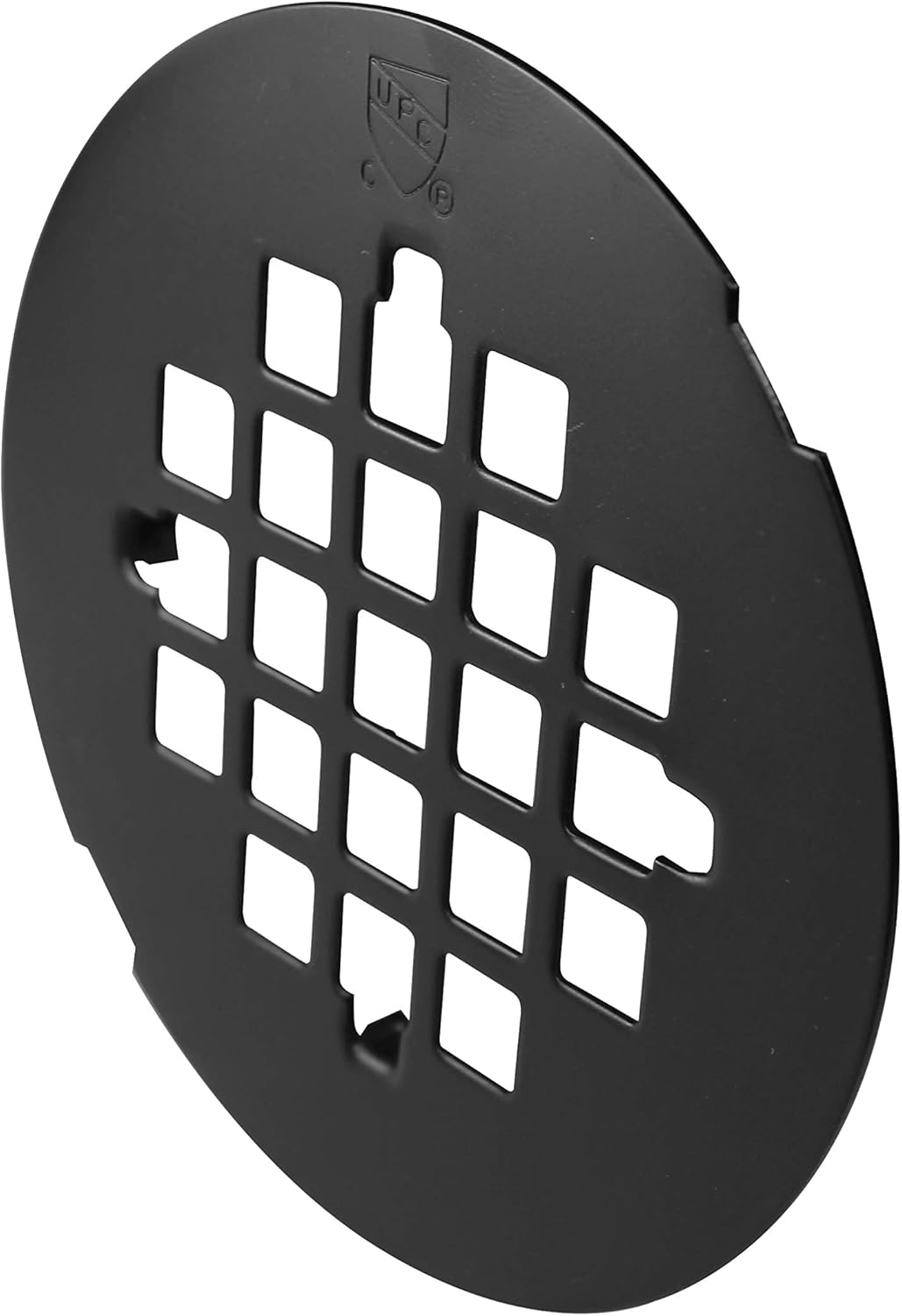 Westbrass Bathtub Drain Plug Trim Set + Shower Strainer Grid Bundle, Matte Black