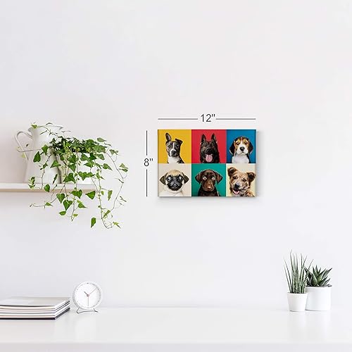 Vista 76 de Smile Art Design Border Collie Bulldog Rottweiler Cachorro Persa Gatito Animal Lienzo Impresión Arte de Pared Pet Cat Dog Lover Sala Dormitorio