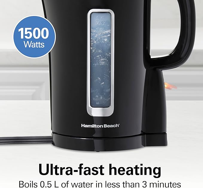 Hervidor eléctrico Hamilton Beach 1.7 L c/auto-apagado miniatura 4