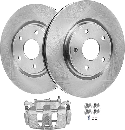 Miniatura 193 de Detroit Axle - Rotores de disco delantero de 10.827 in + pinza de freno lateral del pasajero de repuesto para Toyota RAV4 Prius V Lexus HS250H Scion
