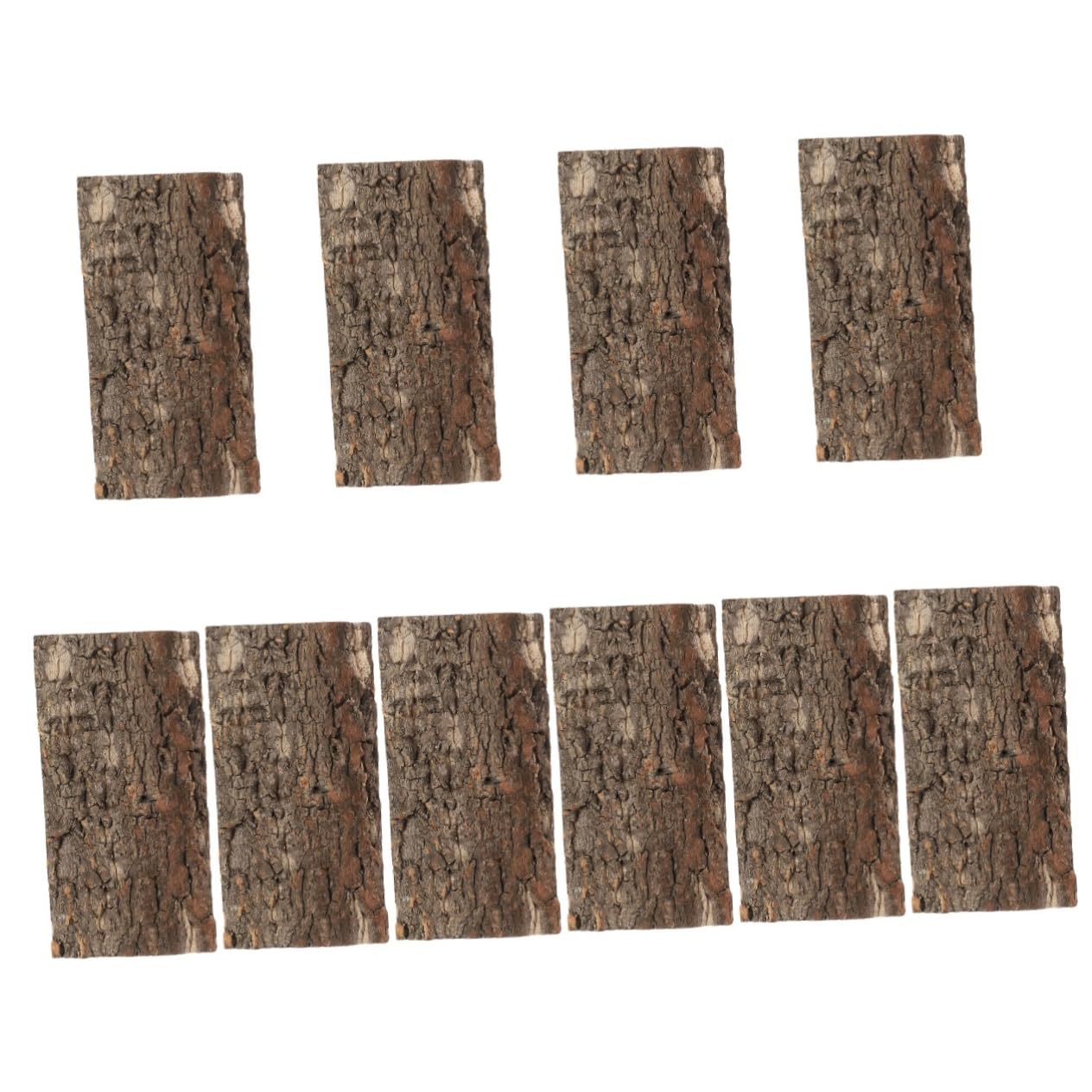 INOOMP 10piezas Fondo De Acuario Natural De Corteza Diseño Simulado para Decoración De Peceras y Terrarios Resistente y Reutilizable