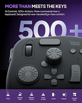 TourBox NEO - Editing Controller, Desktop Creative Multi-Control, Wired