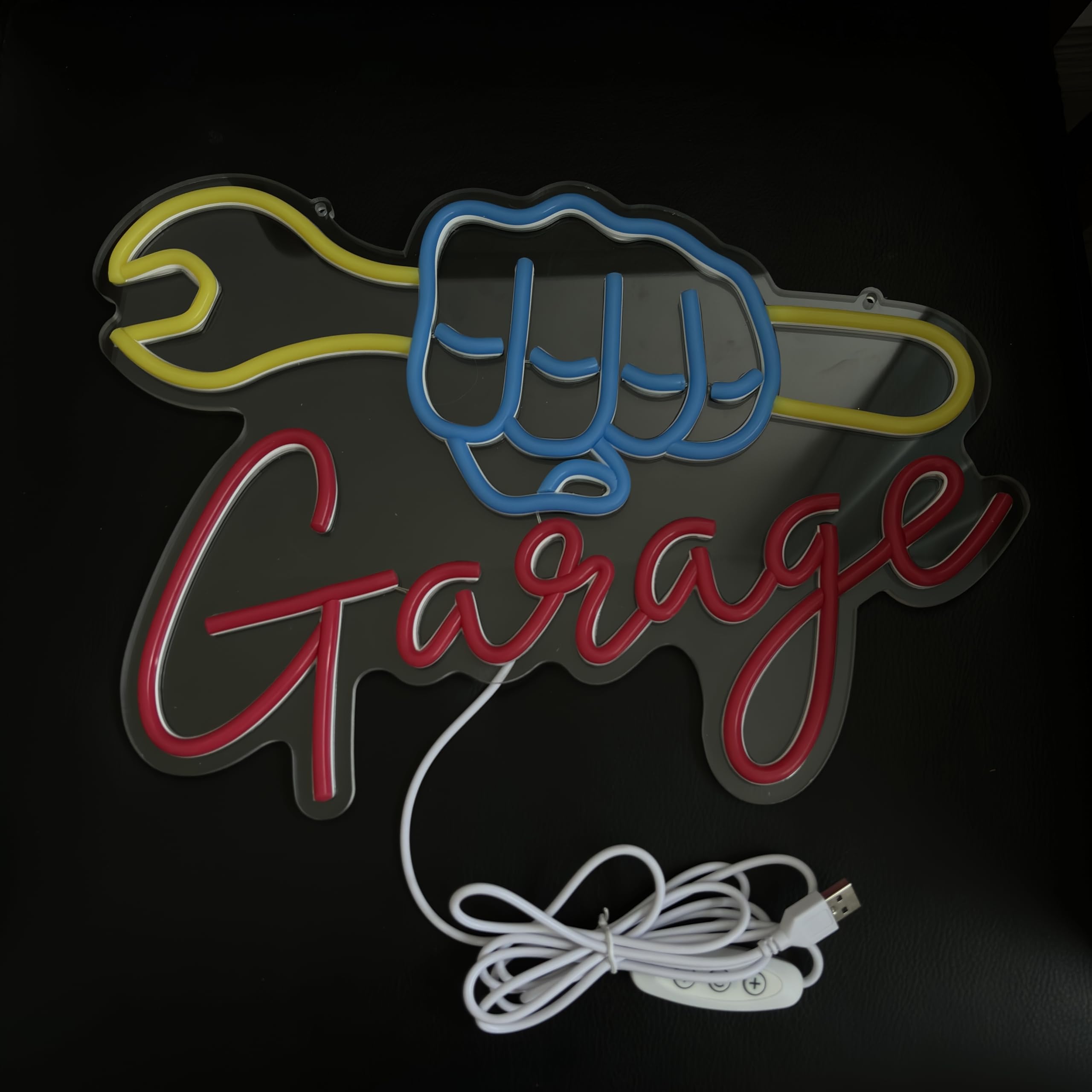 Panneau néon de garage personnalisé, plaque néon de garage, décoration murale pour garage, décoration murale de garage
