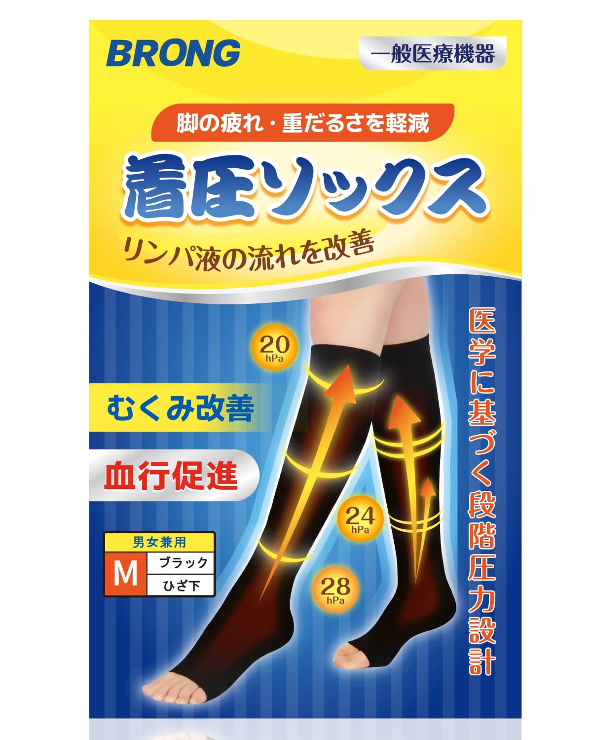 【ちょうどいい着圧・むくみ改善】BRONG 着圧ソックス 一般医療機器 ちゃくあ…