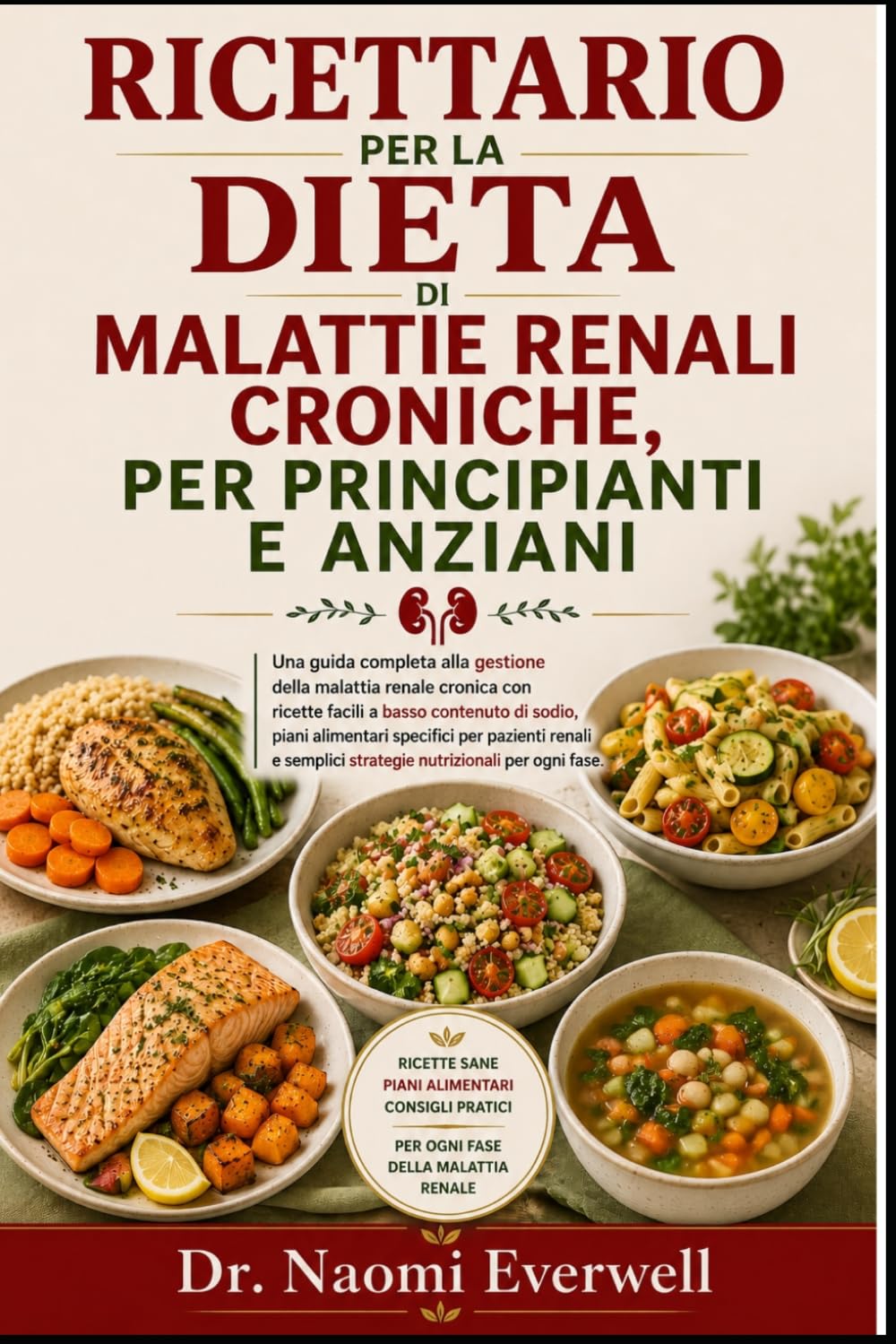 RICETTARIO PER LA DIETA DI MALATTIE RENALI CRONICHE, PER PRINCIPIANTI E ANZIANI: Una guida completa alla gestione della malattia renale cronica con ... per pazienti renali e semplici strate