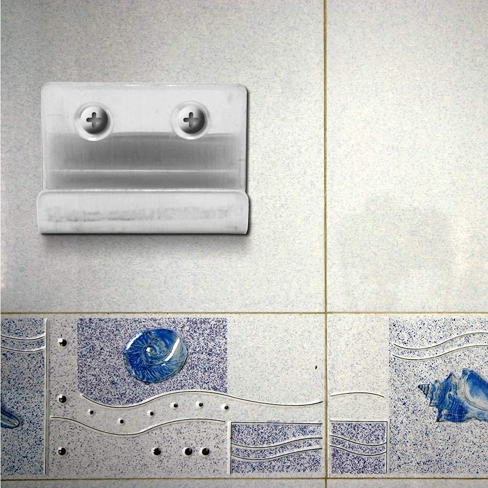 Ganci a U Inossidabile 50 kg 8 Pezzi per Bagno Cucina Vetro con Viti