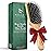 Boar Bristle Paddle Hair Brush - Smoothing Wood Brush for Thick, Curly & Wavy Hair, Detangling Natural Bristles for Women, Stimulates Scalp