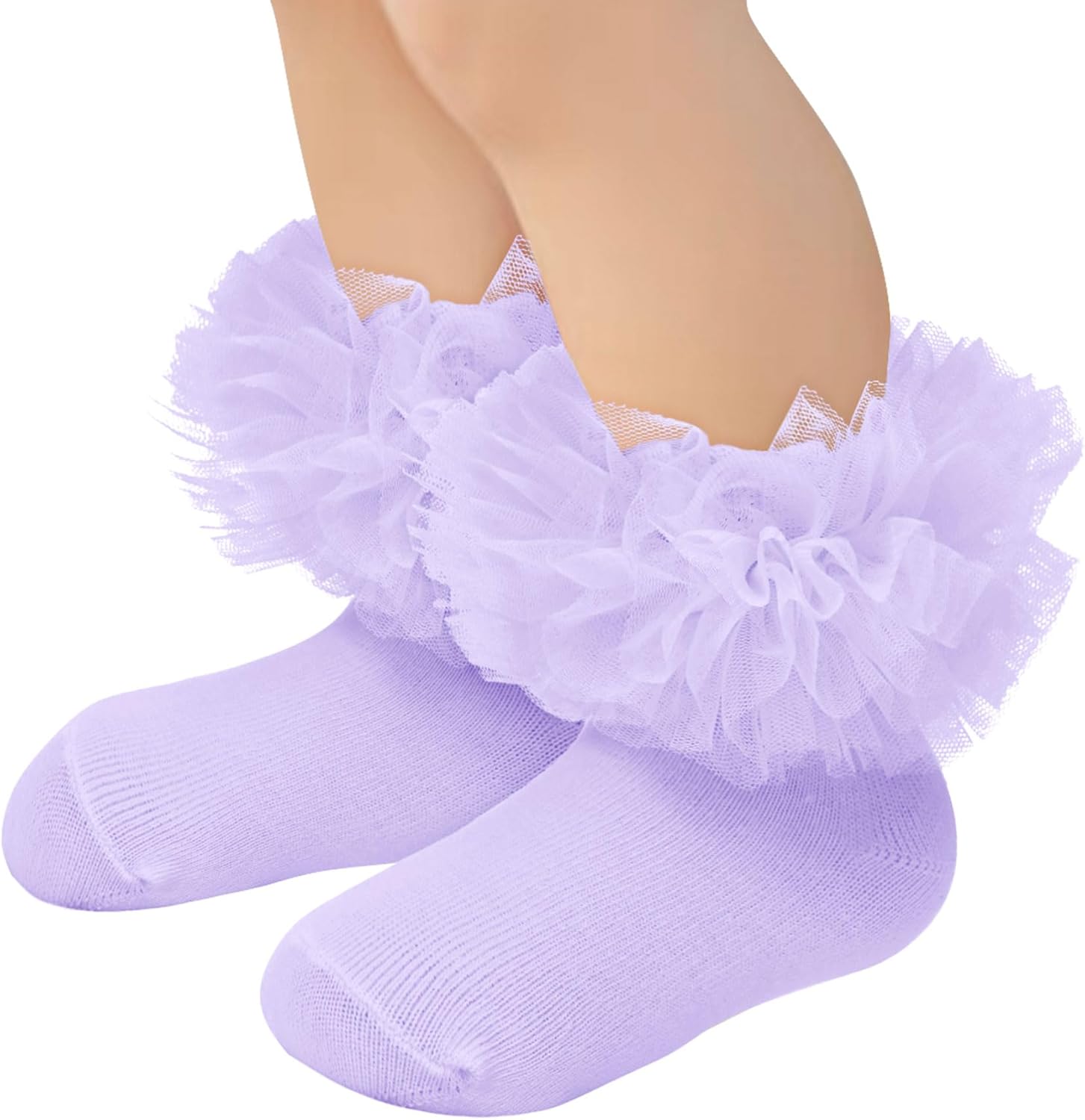 Zando Ruffle Socks for Toddler Baby Girls Double Frilly Lace Dress Socks Kids Ankle Tutu Socks Zando Ruffle Socks for Toddler Baby Girls Double Frilly Lace Dress Socks Kids Ankle Tutu Socks