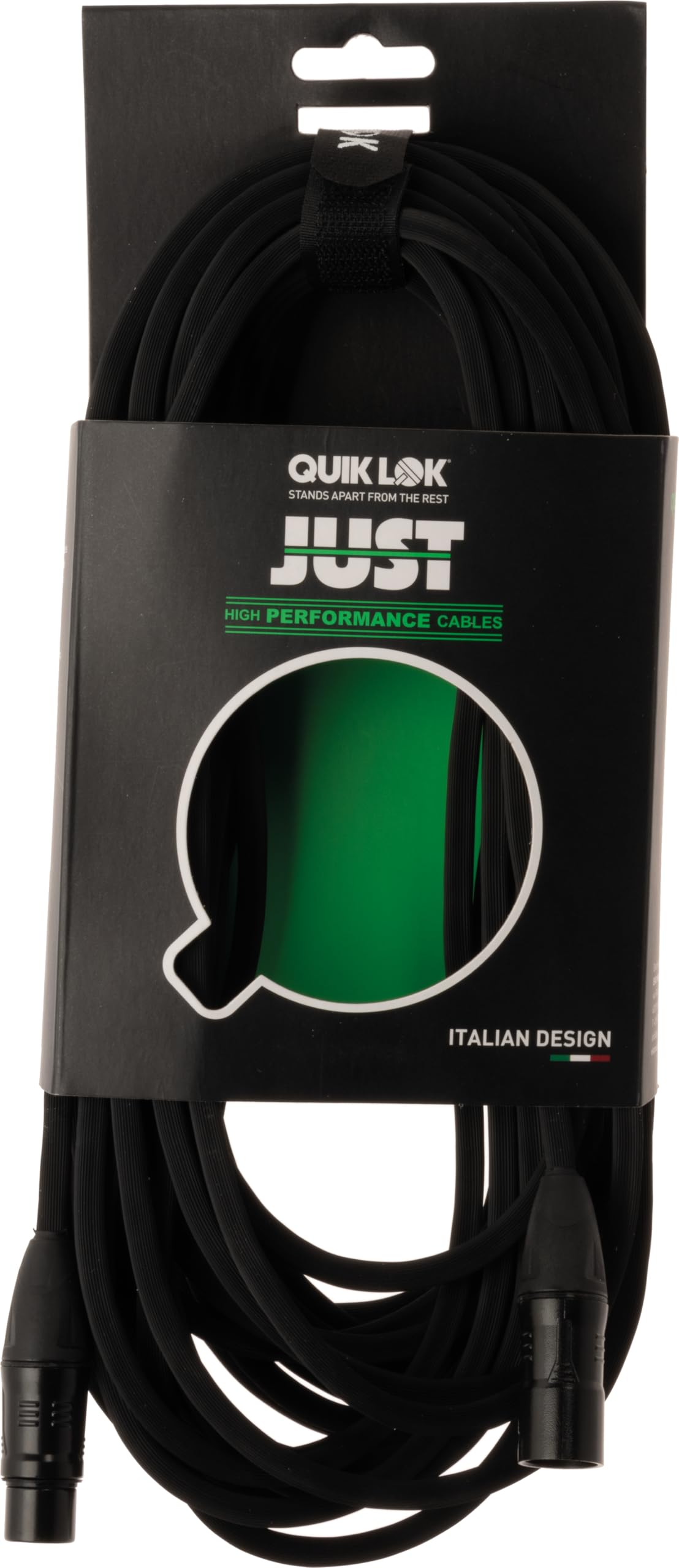 QUIK LOK - JUST MF20 Cavo Microfonico Bilanciato 20 m con Connettori XLR Maschio e Femmina