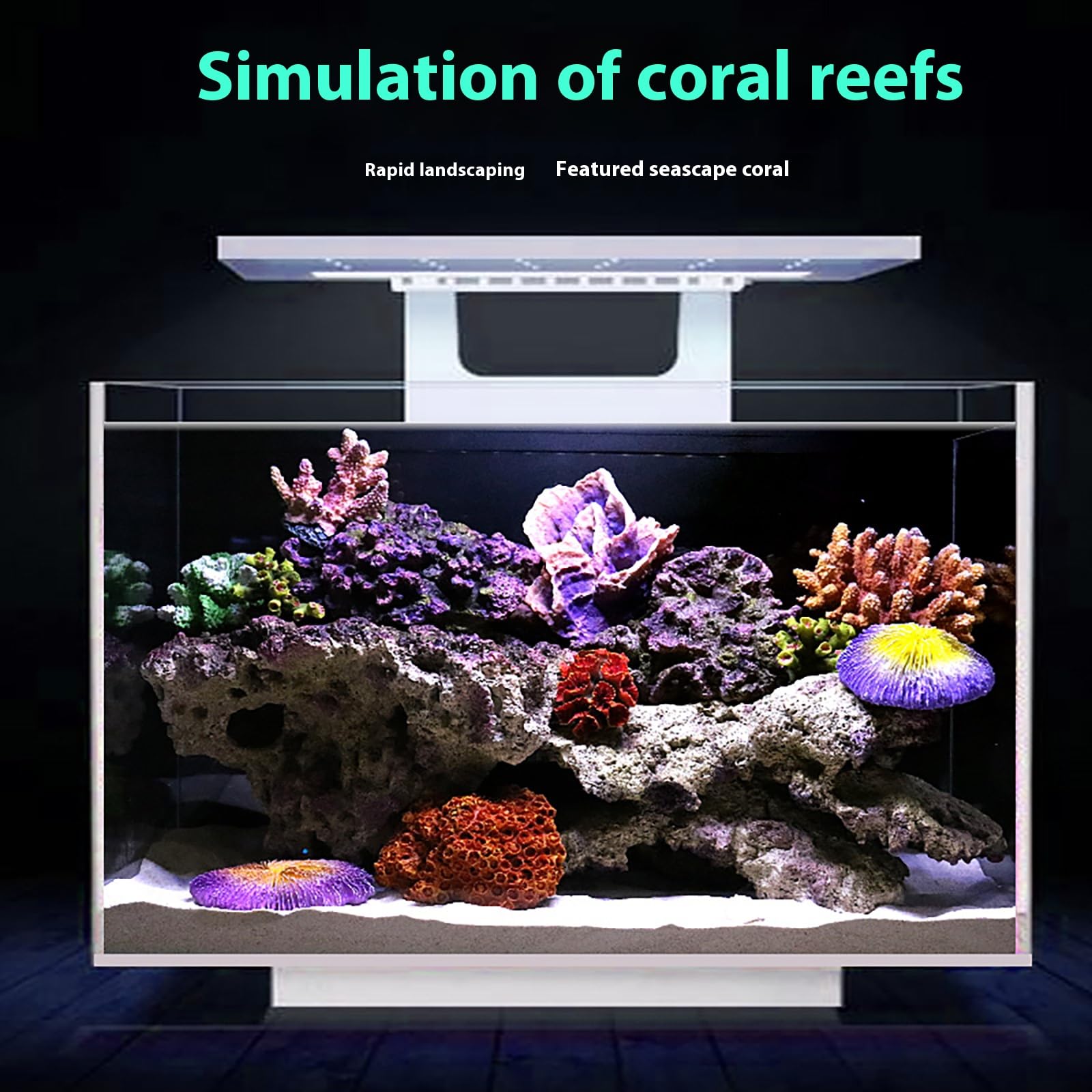 Decorazione per Acquario, Grotta di Roccia, simulata barriera corallina, fondale Marino, Decorazione per Acquario, per gamberetti, Habitat per rettili,Ab144