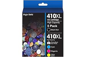 T410 Compatible Epson 410XL 5-Pack Ink Cartridges for Epson XP Printers