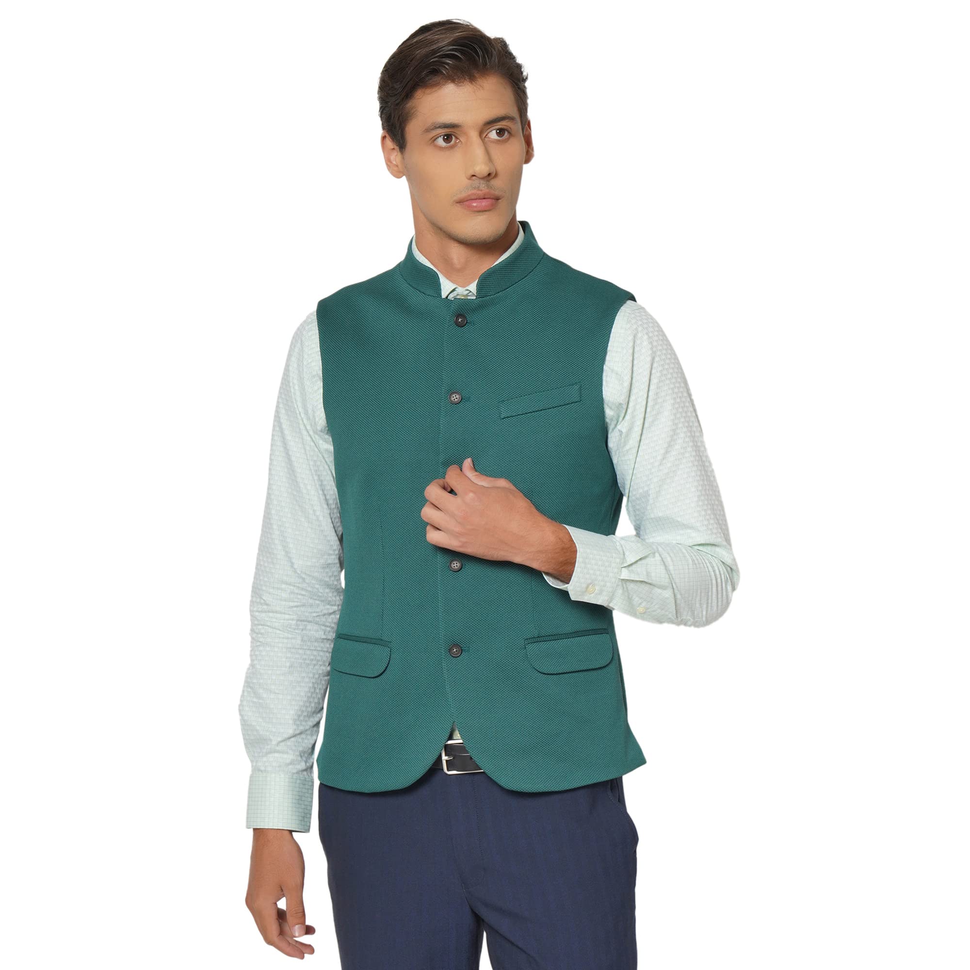 blackberrys Structured Polyester Terry Slim Fit Mens Jacket (S21BB13R3ES21FL-P)-picture-17