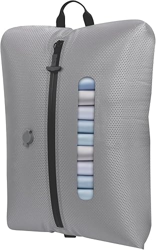 Bolsas de vacío para viajes con ventana transparente (gris 1 pieza + sin bomba)