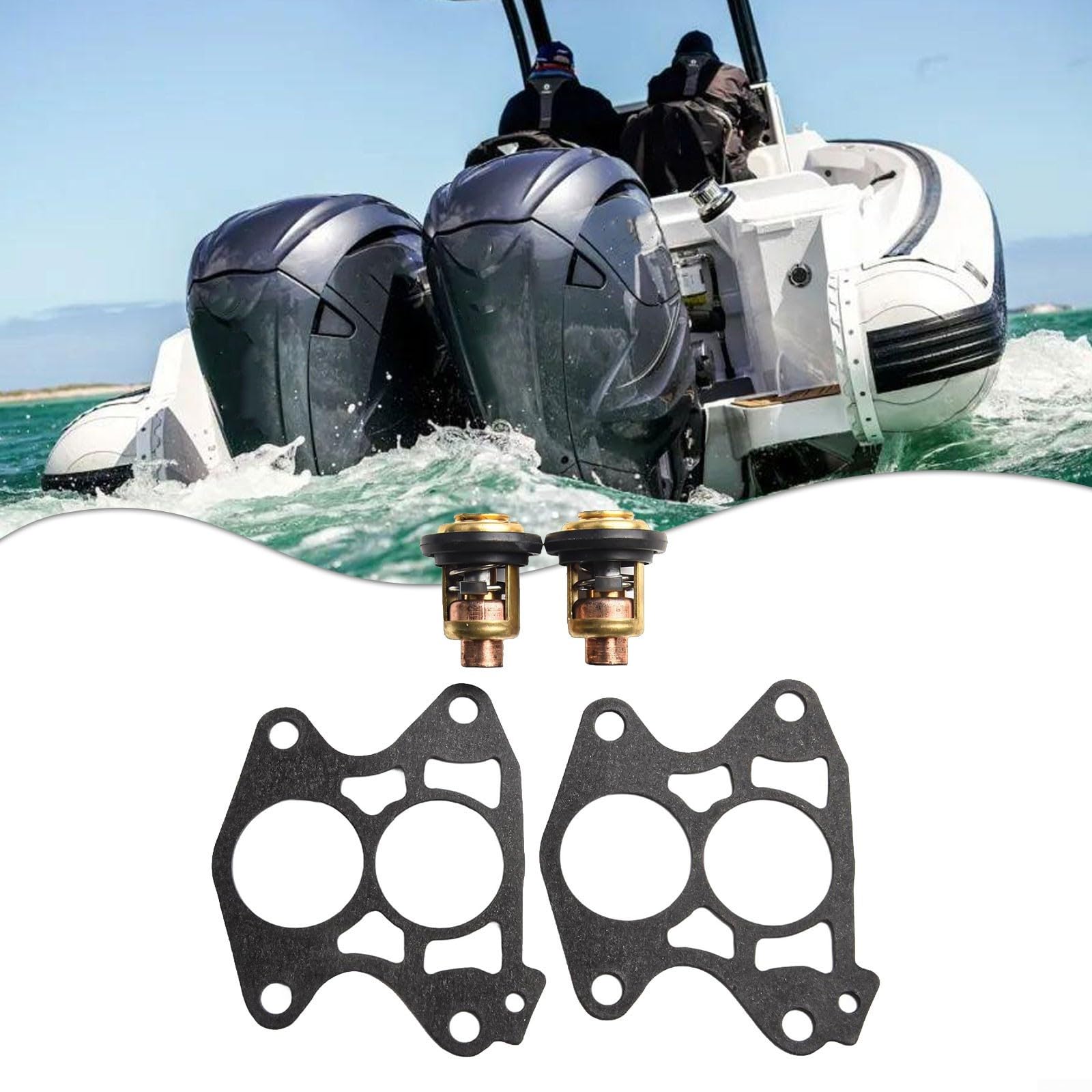 Termostato fueraborda YTR 6E5-12411-30 pack de 2 unidades para motor marino