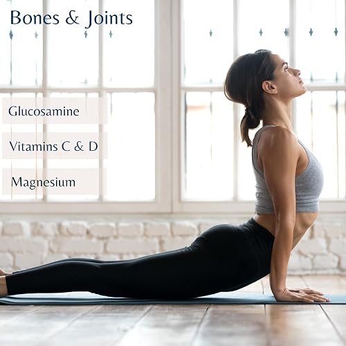 COLLAGÈNE HYDROLYSÉ COMPLEX 9 EN 1 | Élastine marine + Acide hyaluronique + Coenzyme Q10 + Glucosamine + Biotine + Vitamines C & D + Magnésium | Pour les articulations et la peau | 420g goût vanille | - 4