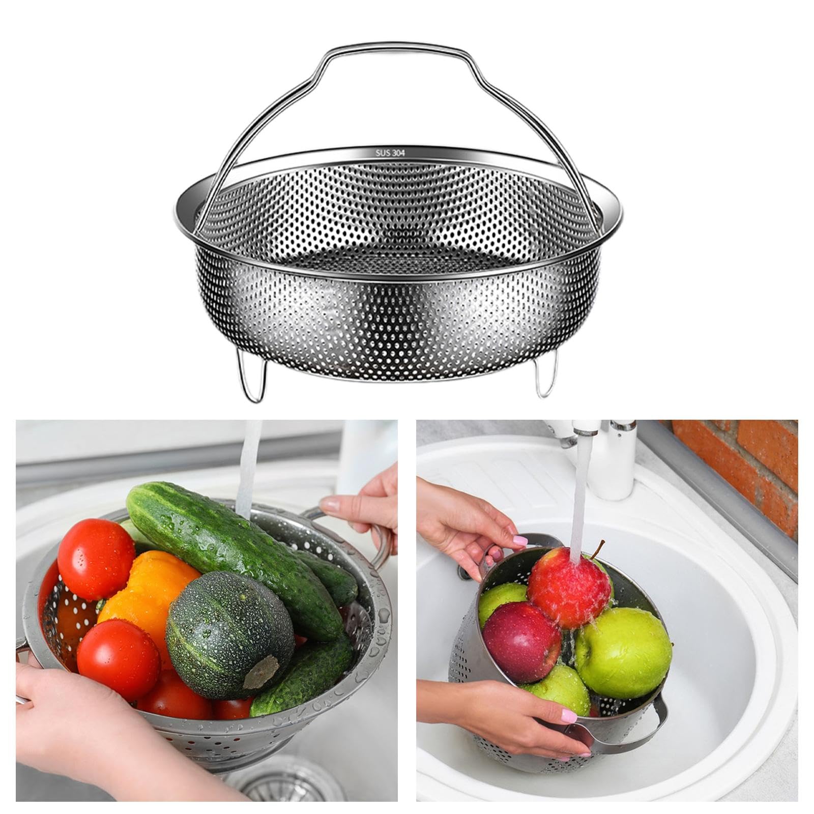 Amazon｜Prasku ステンレス製蒸し器セット - キッチン用具の, 18  