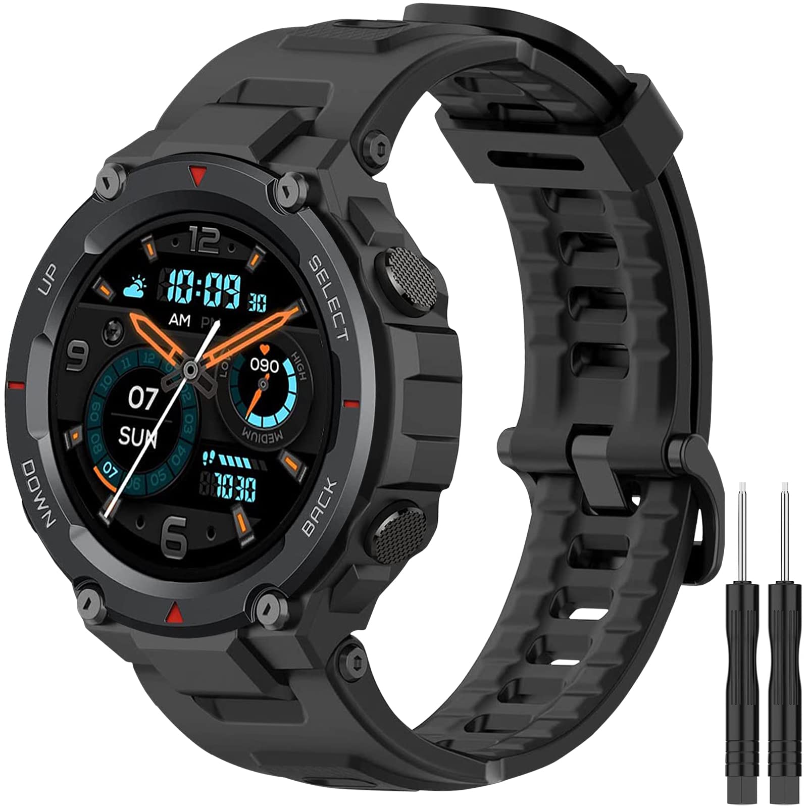 Bracelet Silicone De Remplacement Pour Amazfit T-Rex / T-Rex Pro - Taille Ajustable, Couleurs Vives, Sportif - 4