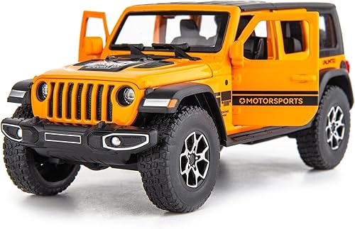 Compatible con 132 Wrangler aleación fundido a presión modelo de auto coleccionable con luz y sonido, vehículo de juguete para niños y niñas, regalo