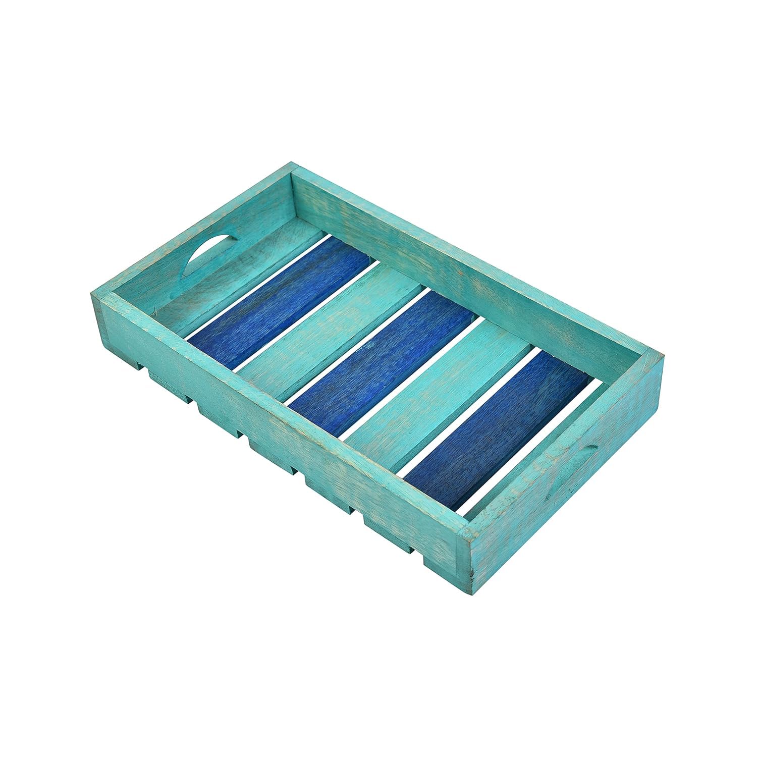 Craft Expertise Decorative Wooden Serving Tray, Multicolor, 11.5 Inches 2
