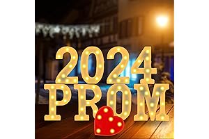 LED Prom 2024 Light Up Letter Marquee Signs for Graduation Prom Party Decor