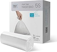 Vista 12 de Home Zone Living - Bolsas de basura de cocina de 8 galones con asas de cordón, diseño personalizado resistente para botes de basura de cocina Código