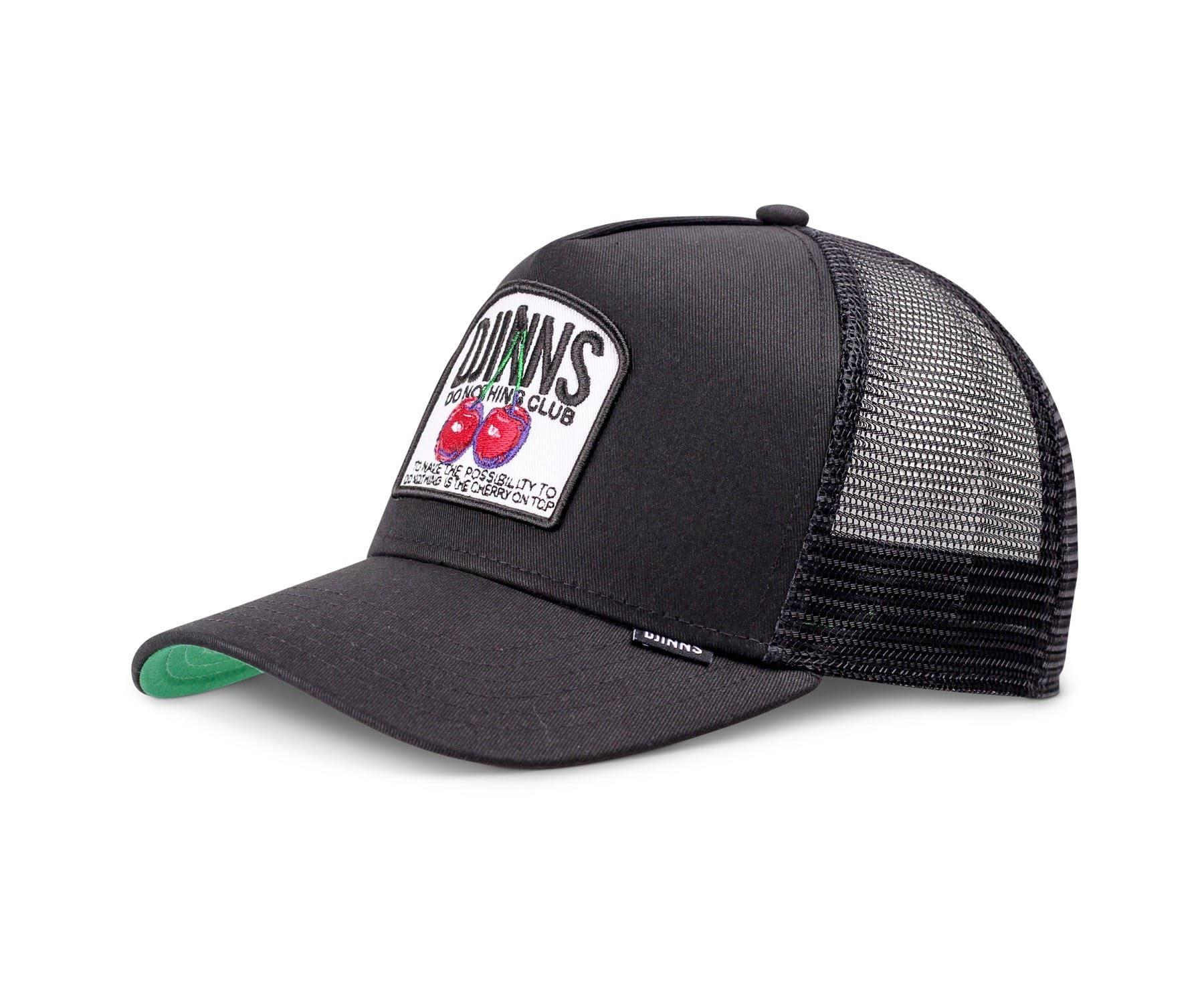 Djinns DNC Cherry Black Adjustable HFT Trucker Cap