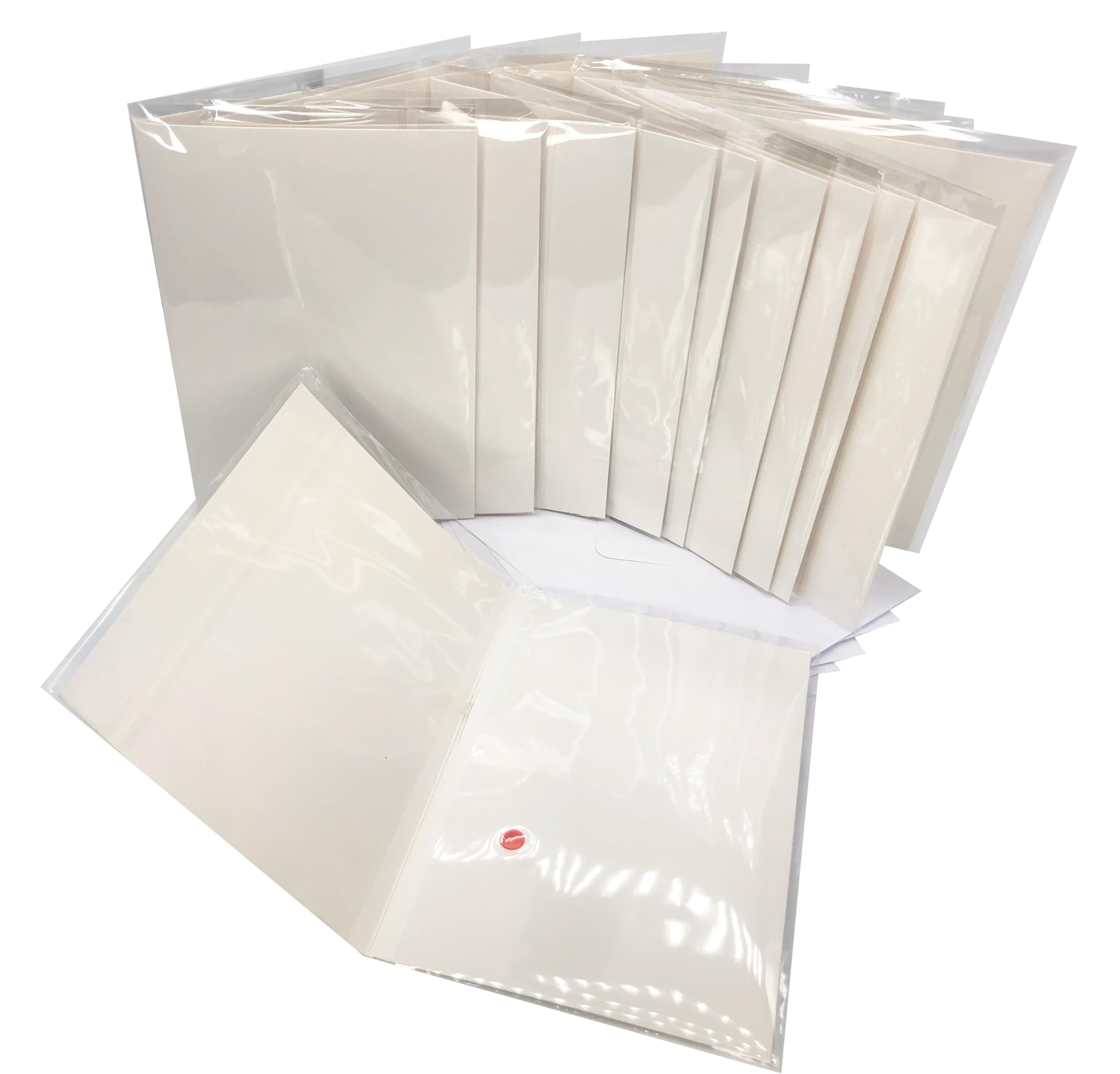 Paquete de diez tarjetas de felicitación A5 activadas con polea en blanco grabables - ARYO10. Audio de 30 segundos. Perfecto para hacer tus propias tarjetas únicas. Envío inmediato.