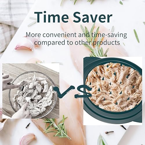 Miniatura 4 de Trituradora de pollo, herramienta trituradora de carne, herramienta trituradora de pechuga de pollo mejorada, trituradora de pollo con mango