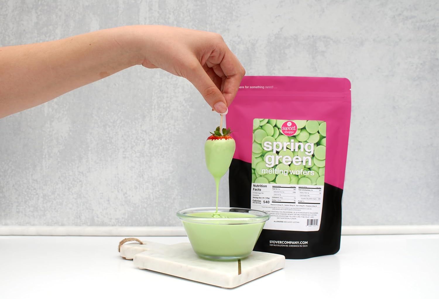 Sweet Shoppe Spring Green Colored Melting Wafers, 2 pounds