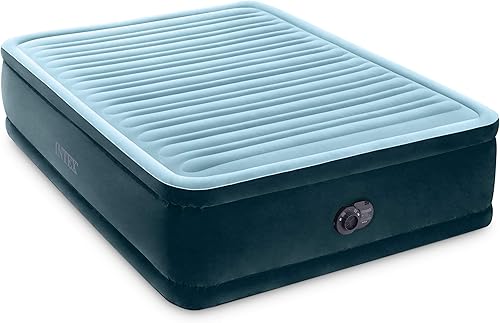 Miniatura 1 de Intex Dura-Beam Deluxe Comfort Plush Airbed, cama de aire de felpa con bomba interna (modelo 2021)