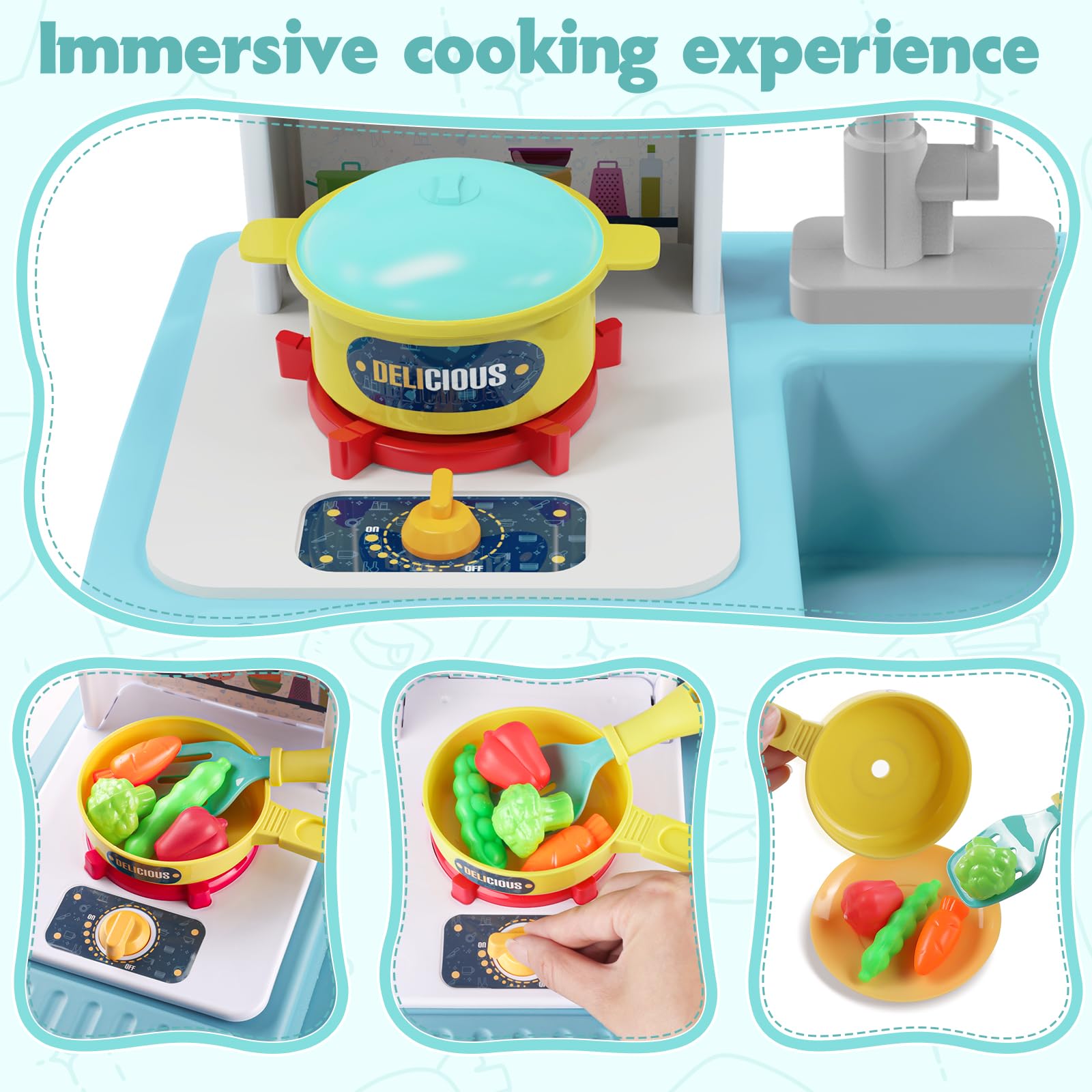 Fregadero De Juguete Para Niños Con Agua Corriente Juego De