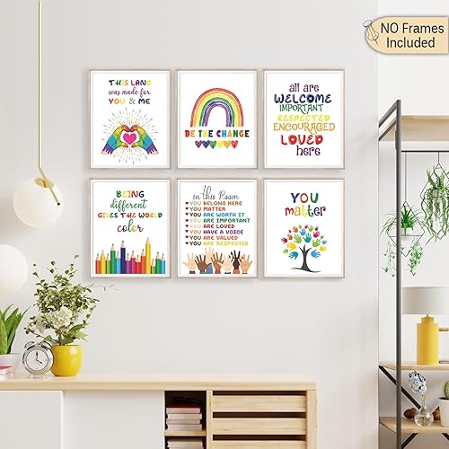 Miniatura 4 de Póster de decoración de aula, afirmaciones positivas, decoración de pared motivacional, decoración de pared inspiradora, decoración de pared para el