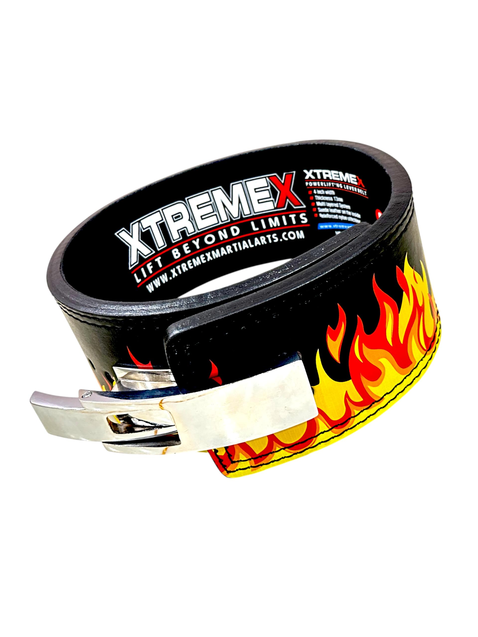 Buy Xtremex 13mm Flame Weightlifting Lever Belt | Deadlift & Gym