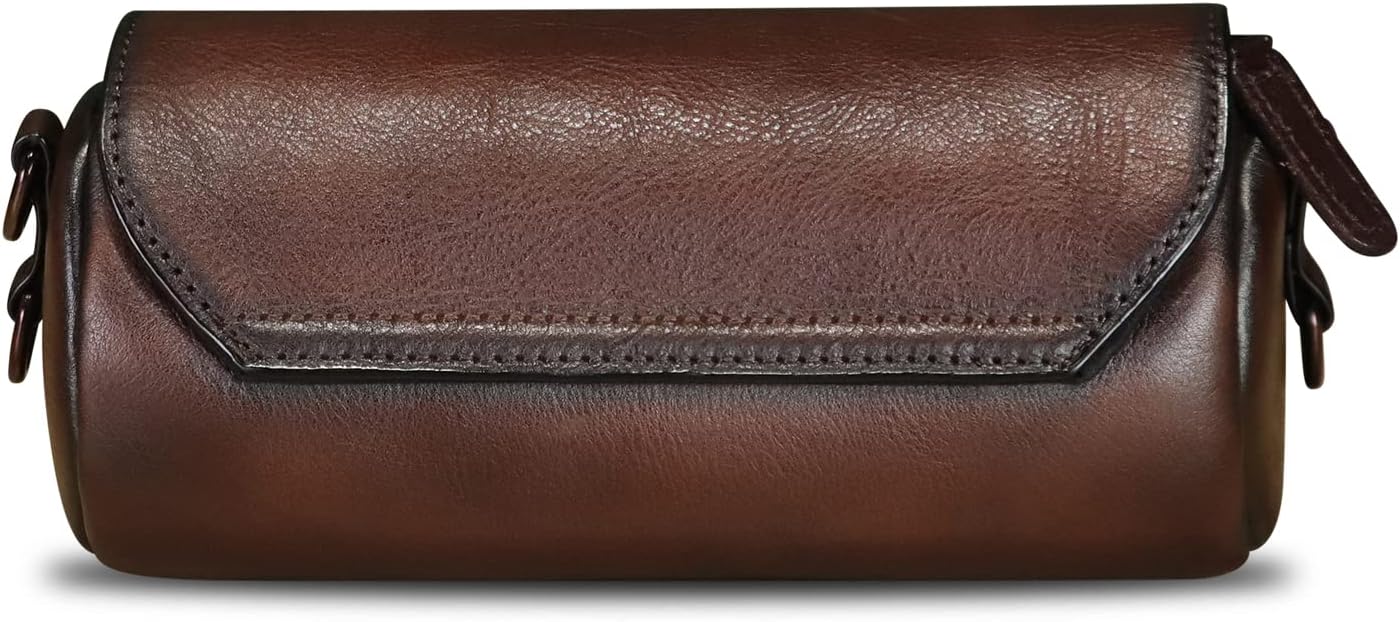 Genuine Leather Satchel for Women Vintage Shoulder Purse Handmade Handbag Retro Small Crossbody Bag - Image 3