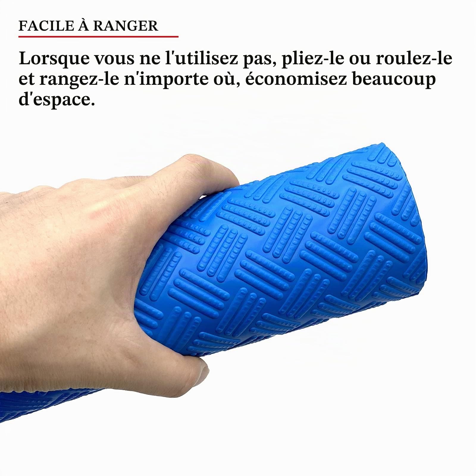 Tapis Échelle Piscine Bleu, Tapis de Sol pour Piscine Rectangulaire 90 * 23 cm, Tapis Piscines Antidérapant, Tapis de Protection pour Échelle de Piscines, Marches, Escaliers, Échelles