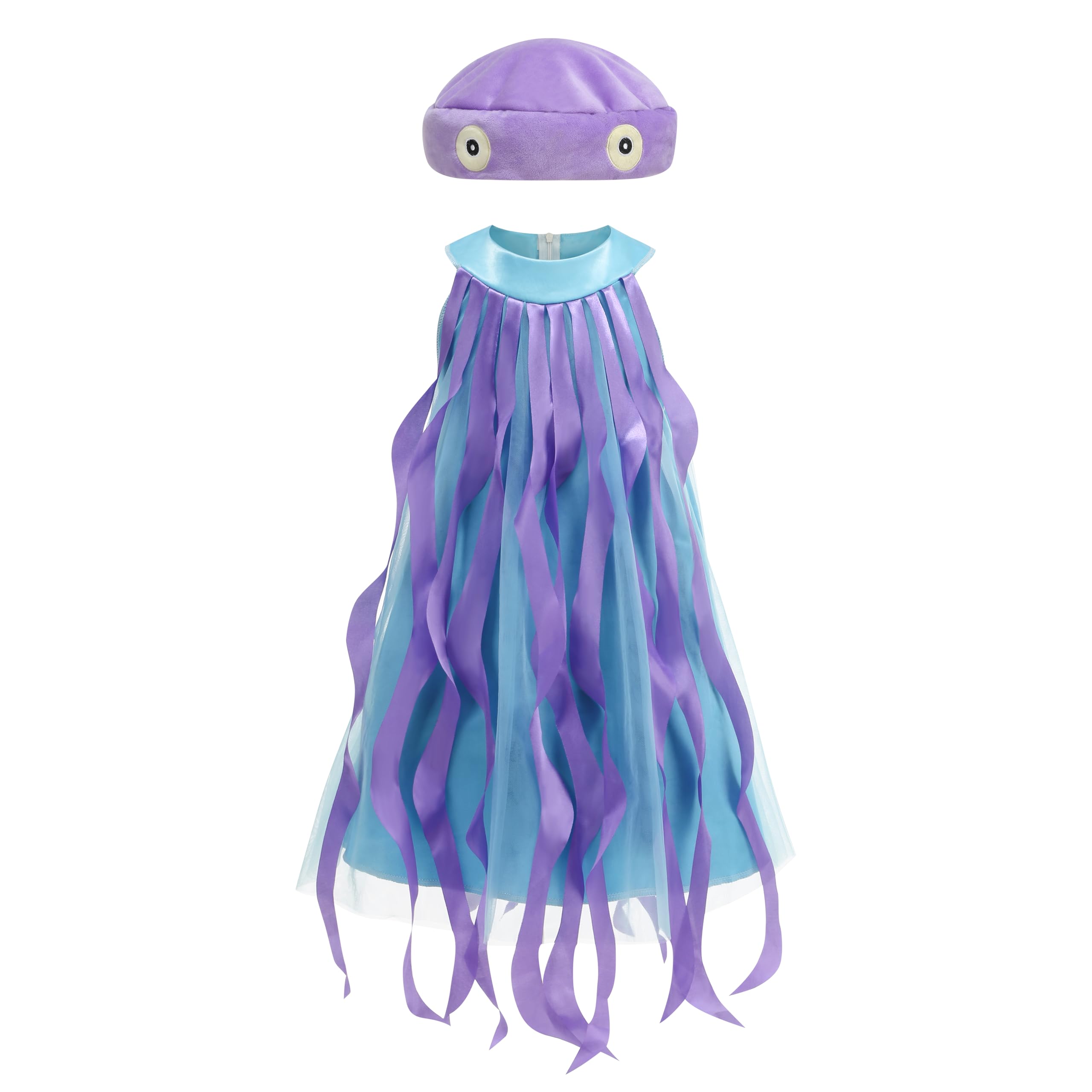 DELIVESS Kids Animal Onesie Animal Costume Kids World Book Day Halloween Costume 6-8 Years (Jellyfish, M) — image 1